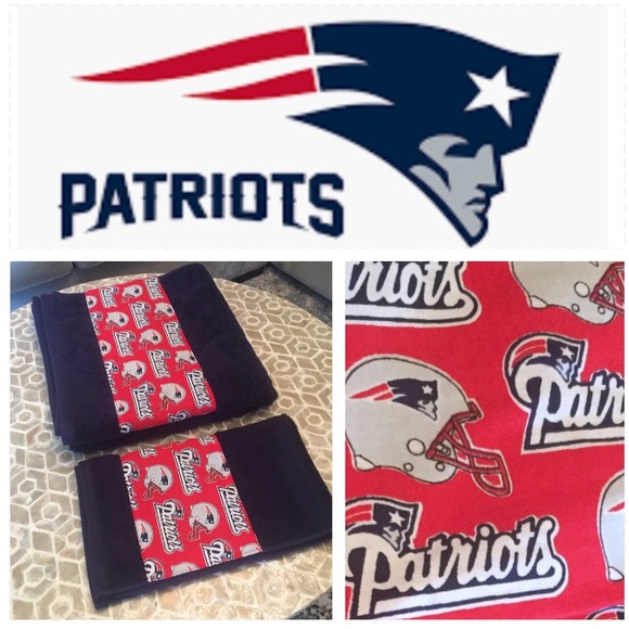 Nfl Bath New Patriots Oversized Bath Towel Hand Towel Set Poshmark